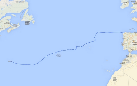 Route Atlantik-Törn